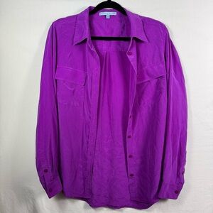 ANTONIO MELANI Purple Button-Up Shirt Women’s Size M